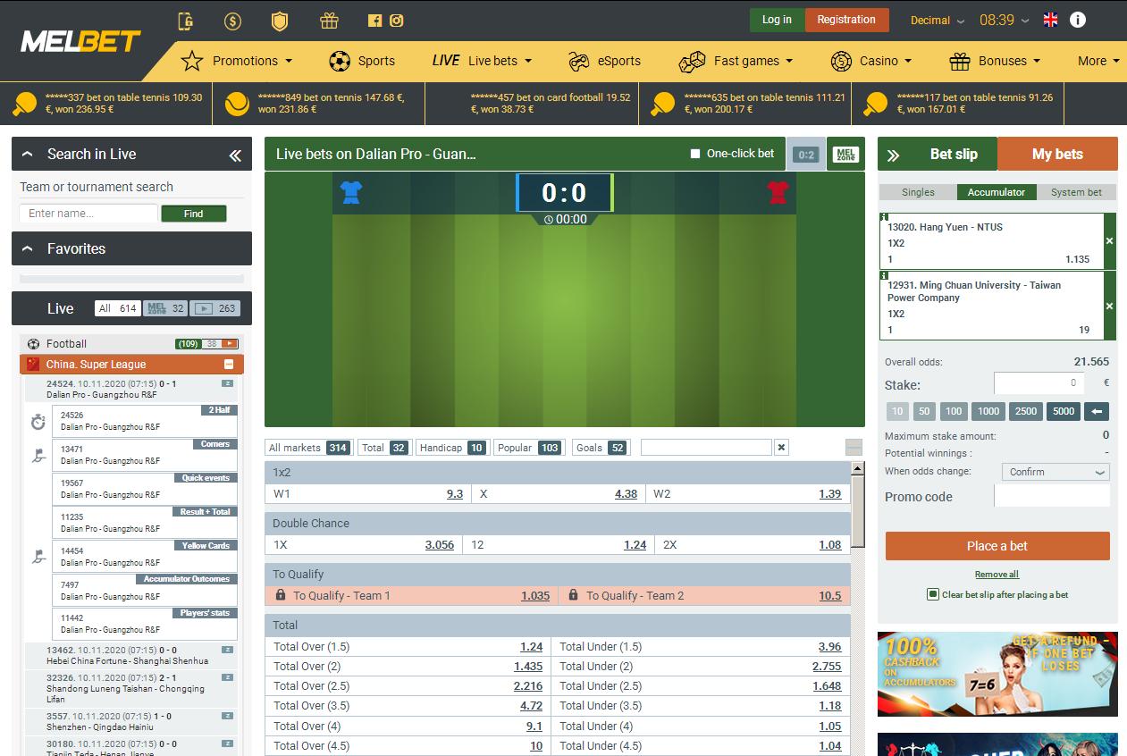 Live Betting