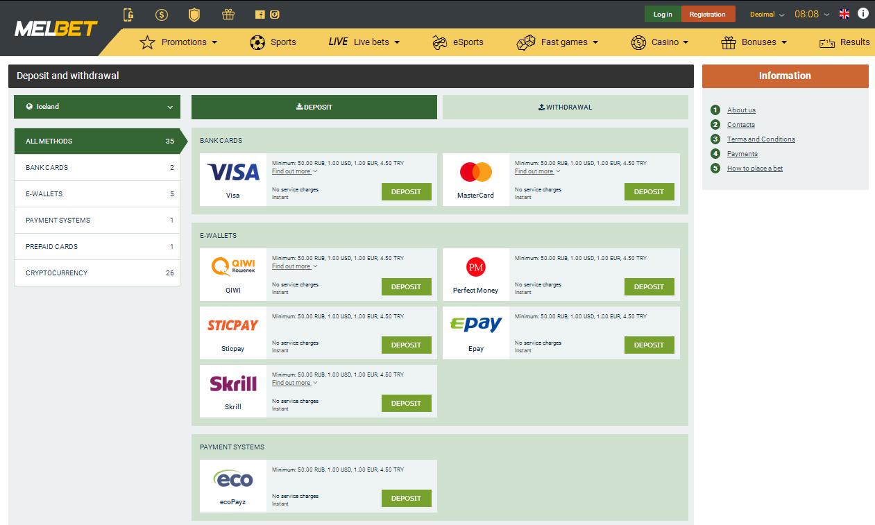 Payments Methods